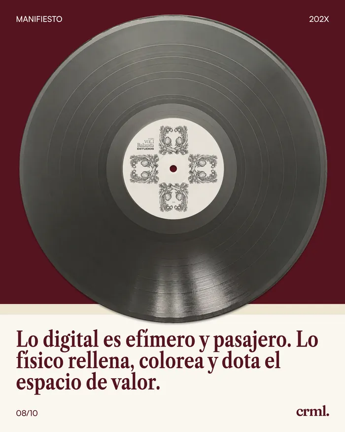 La reflexión: Lo digital es efímero y pasajero. Lo físico rellena, colorea y dota el espacio de valor.
